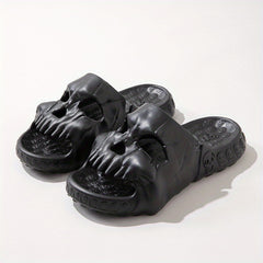 Men's Novelty Skull Slippers Lightweight Slide Outdoor Walking Halloween