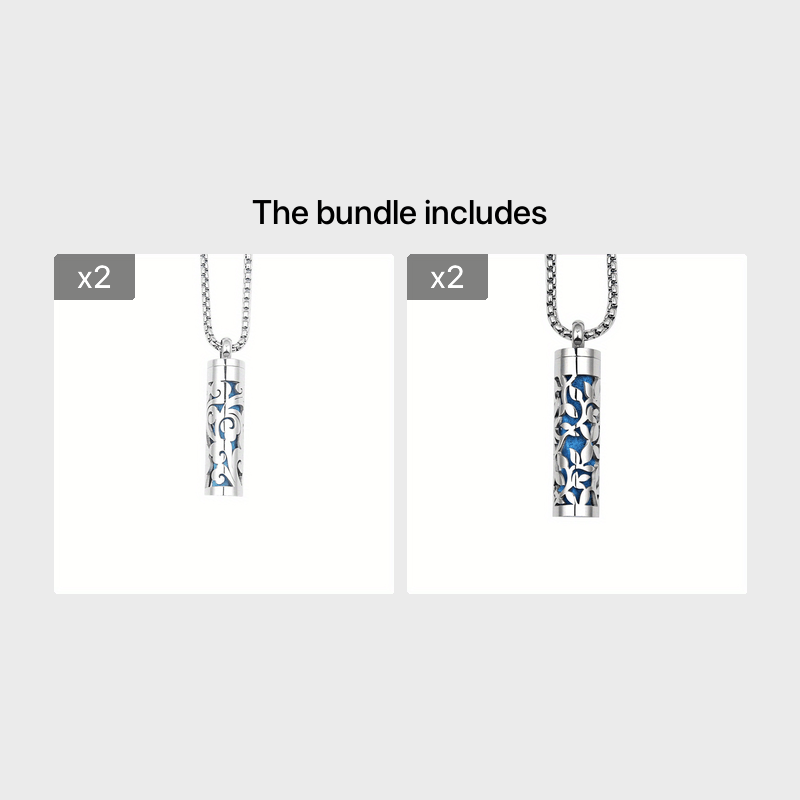 Aromatherapy Diffuser Necklace Stainless Steel Box Style