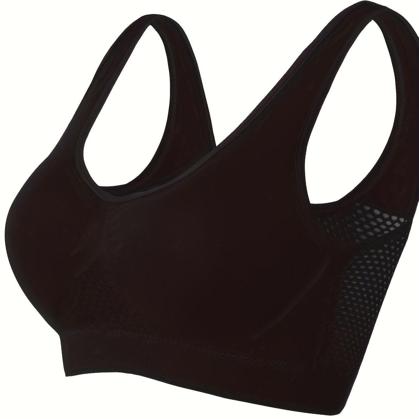  Sports Bra Women's Plus Hollow Mesh Fitness Gym Bra