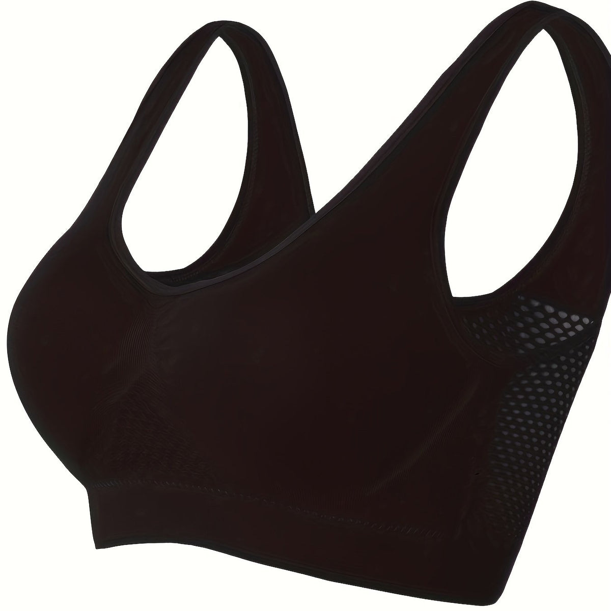  Sports Bra Women's Plus Hollow Mesh Fitness Gym Bra