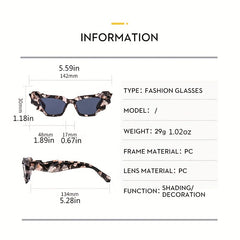 Y2K Irregular Frame Sunglasses Punk Block Glasses UV400
