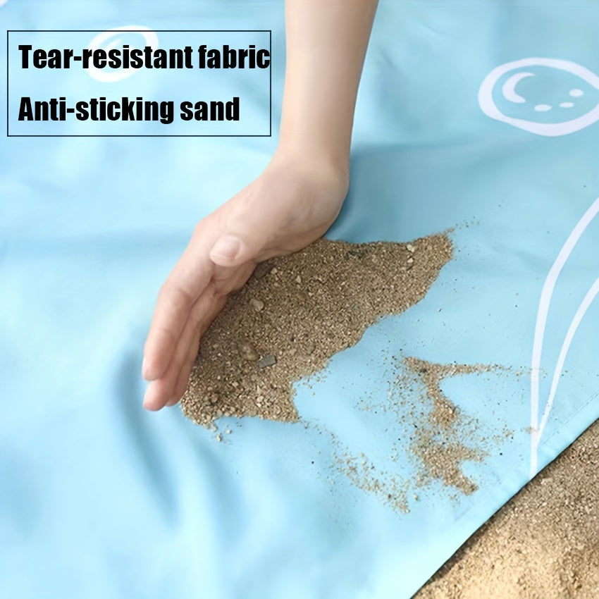 Turtles Pattern Beach Mat Portable Waterproof Blanket