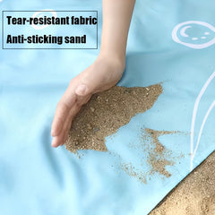 Turtles Pattern Beach Mat Portable Waterproof Blanket