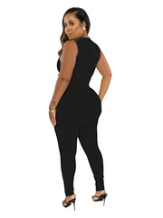 Sexy Slim Sleeveless Jumpsuit Women's Clothing
