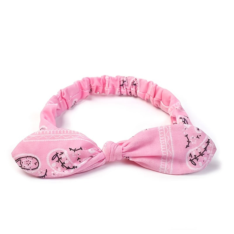 Boho Turban Headband for Women Non Slip Workout Sweatband