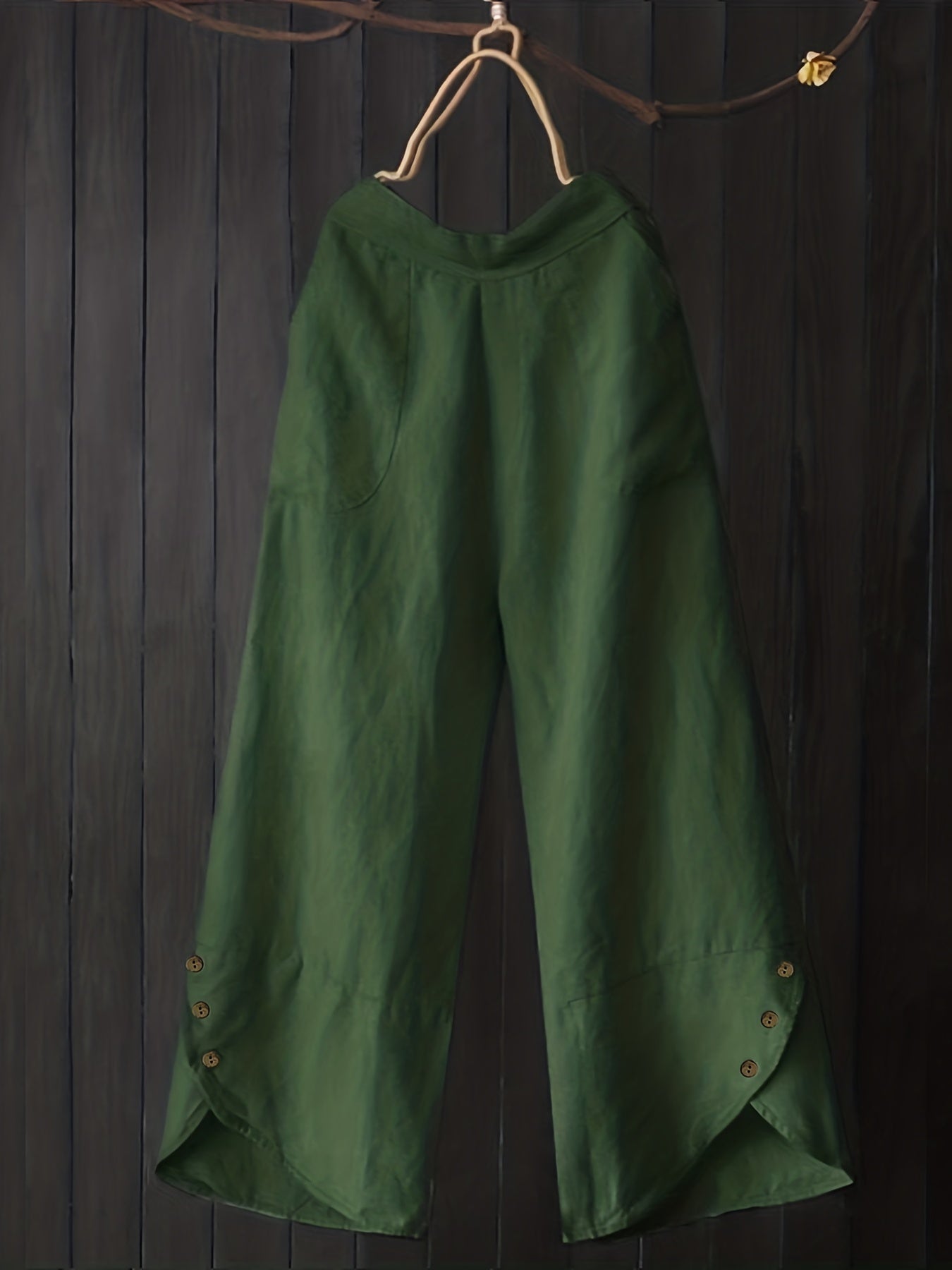  High Rise Wide Leg Pants