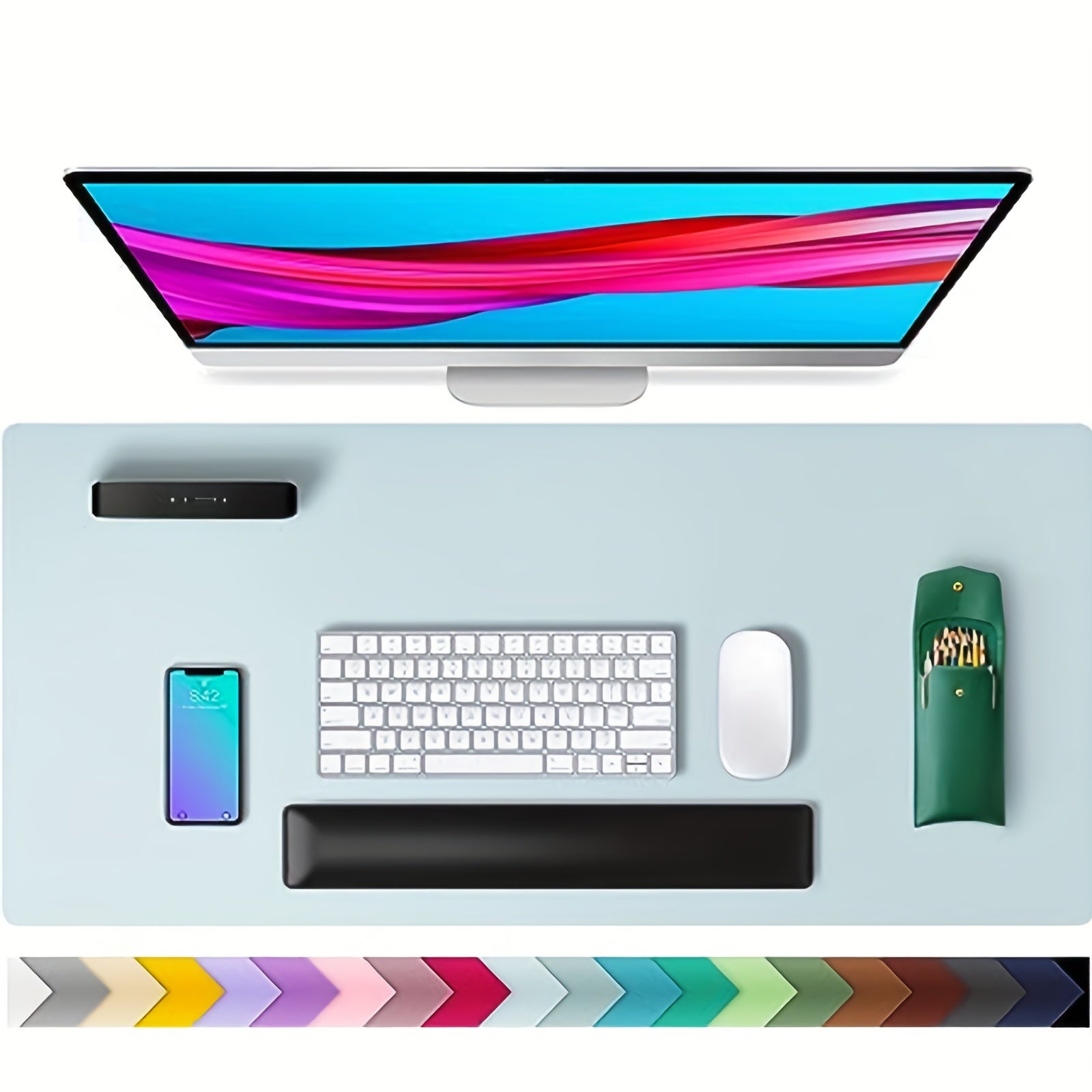 Desk Pad Protective Mouse Pad Anti slip PU Leather Engraving Machine Pad