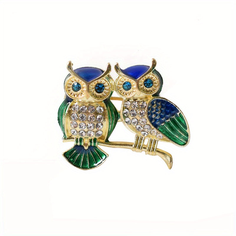 Cute Owl Brooch Safety Pins for Women Girls Clothing