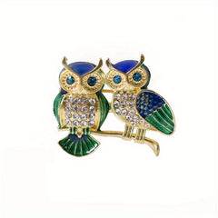 Cute Owl Brooch Safety Pins for Women Girls Clothing