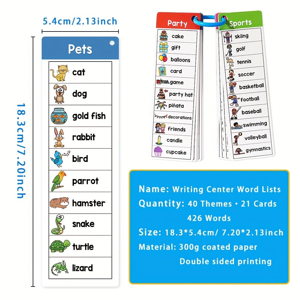 English Sight Word Lists Flashcards for Kids Literacy Learning