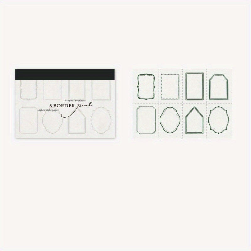 Japanese Light Retro Contracted Hands DIY Message Paper Pad x 6