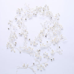 Wedding Bridal Headband Headpieces Crystals Faux Pearls Hair Vine