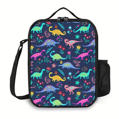 Dinosaur Insulated Lunch Bag Thermal Tote For Picnic Beach Camping