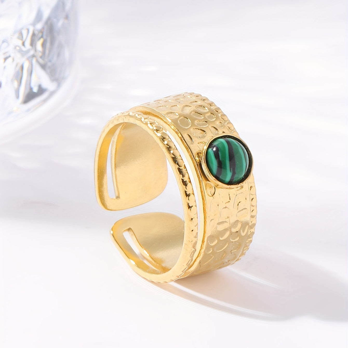 Personalized Stainless Steel Open Ring