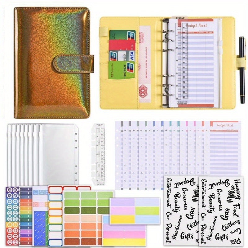 Budget Binder with Zipper Envelopes & Expense Sheets
