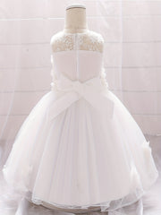 Flower Embroidered Princess Dress for Girls