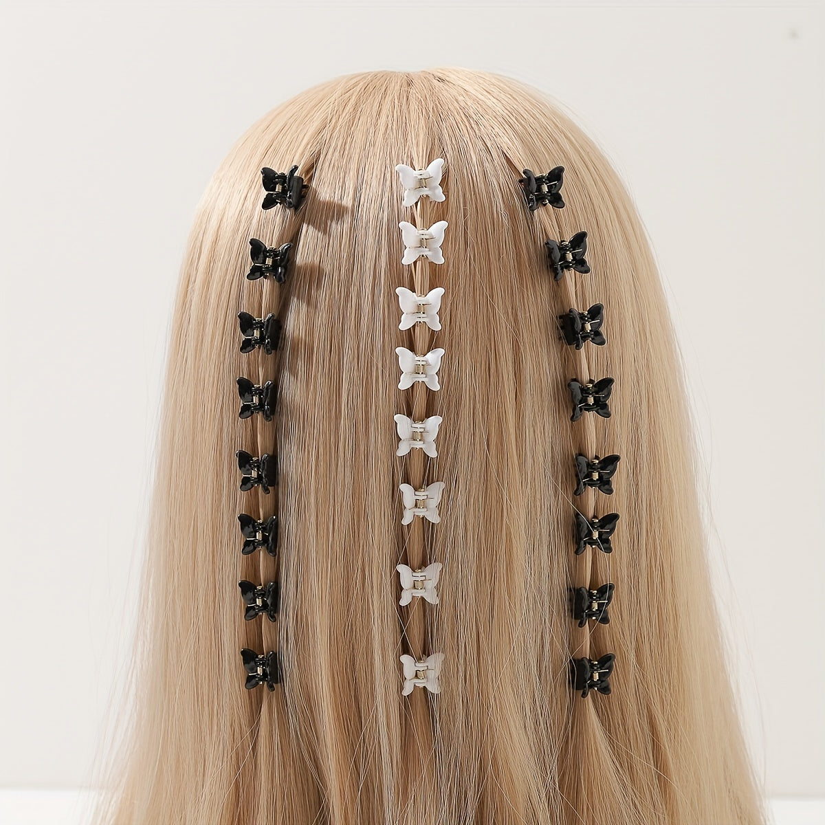 100pcs Mini Butterfly Shaped Hair Claw for Women Girls Baby Toddlers
