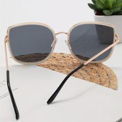 Cat Eye Sunglasses Anti Glare Metal Glasses UV400