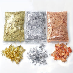 Glitter Foil Flake Resin Epoxy Mold Art Decoration Golden Foil Non Fading