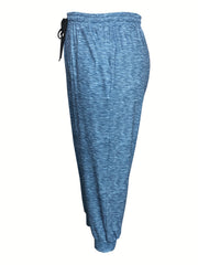  Tie Waist Straight Leg Workout Fitness Joggers