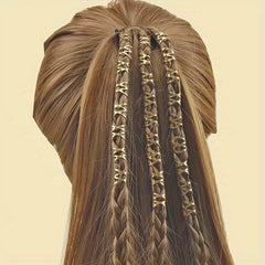100PCS Hollow Metal Hair Ring Braiding Hair Accessories For Curly Hair