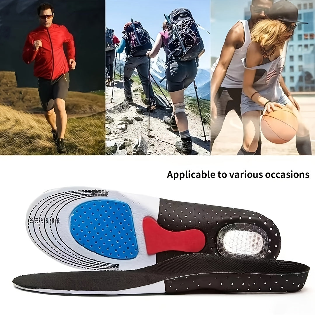 Silicone Shock Absorbing Insoles for Foot Pain Relief