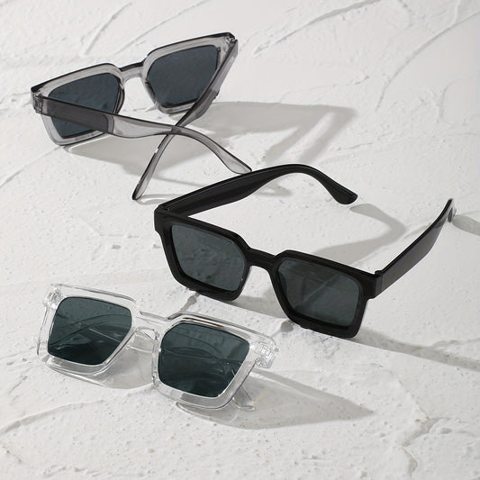 3 Pairs Square Sunglasses Anti Glare UV400
