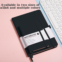 A5A6 Strap Book Notebook Portable Solid Notepad