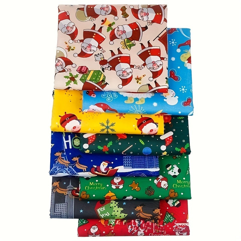 Christmas Style Patchwork Cloth Head Cloth Set 25 9 8 9 8in Cotton Printed Cloth