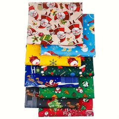 Christmas Style Patchwork Cloth Head Cloth Set 25 9 8 9 8in Cotton Printed Cloth