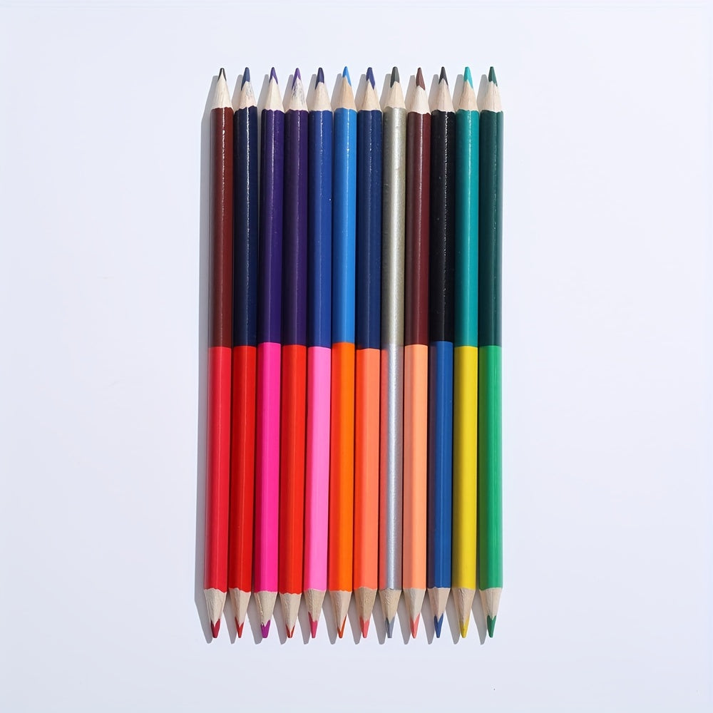 Triangle Rod 12pcs 24 Colors Student Stationery