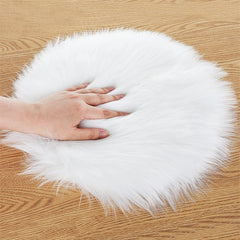 Round Plush Seat Cushion Chair Cover Soft Area Rug