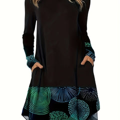  Colorblock Abstract Stripe Print Maxi Dress