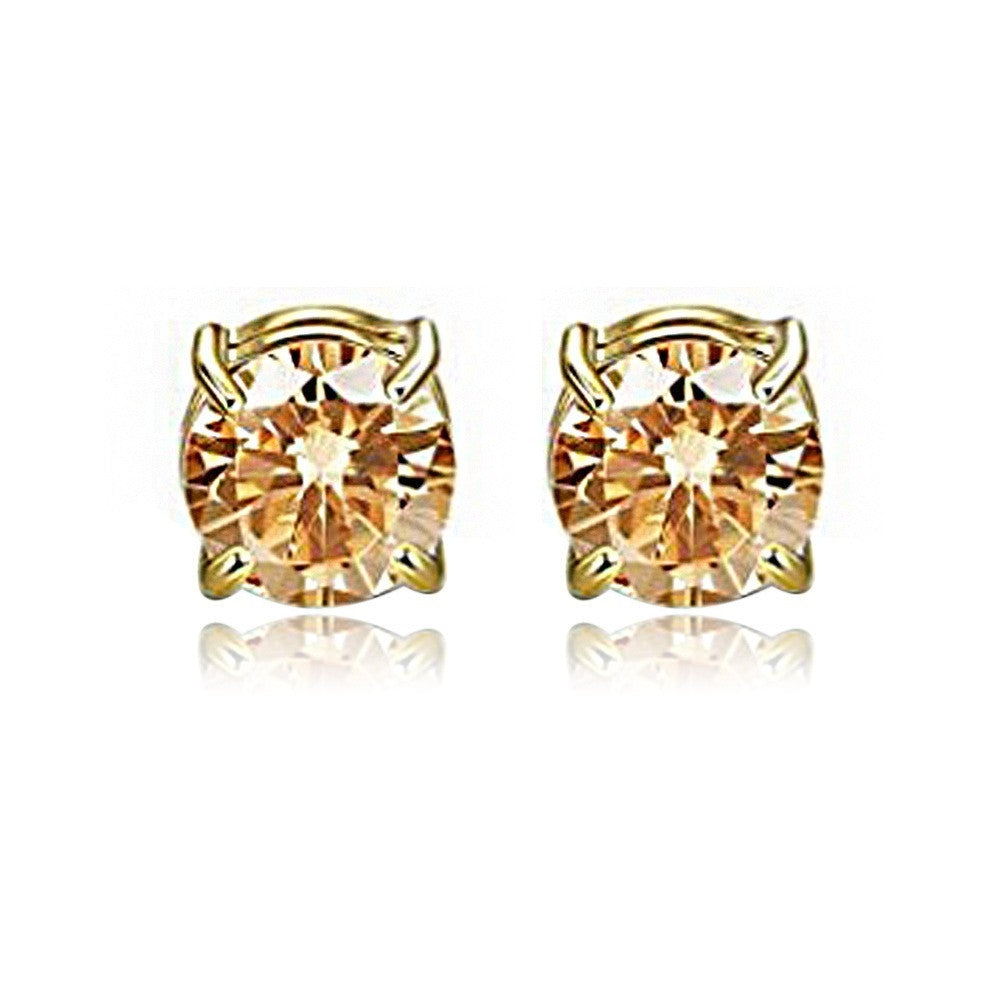 Stainless Steel Magnetic Stud Earrings CZ Magnet 6 8MM Christmas