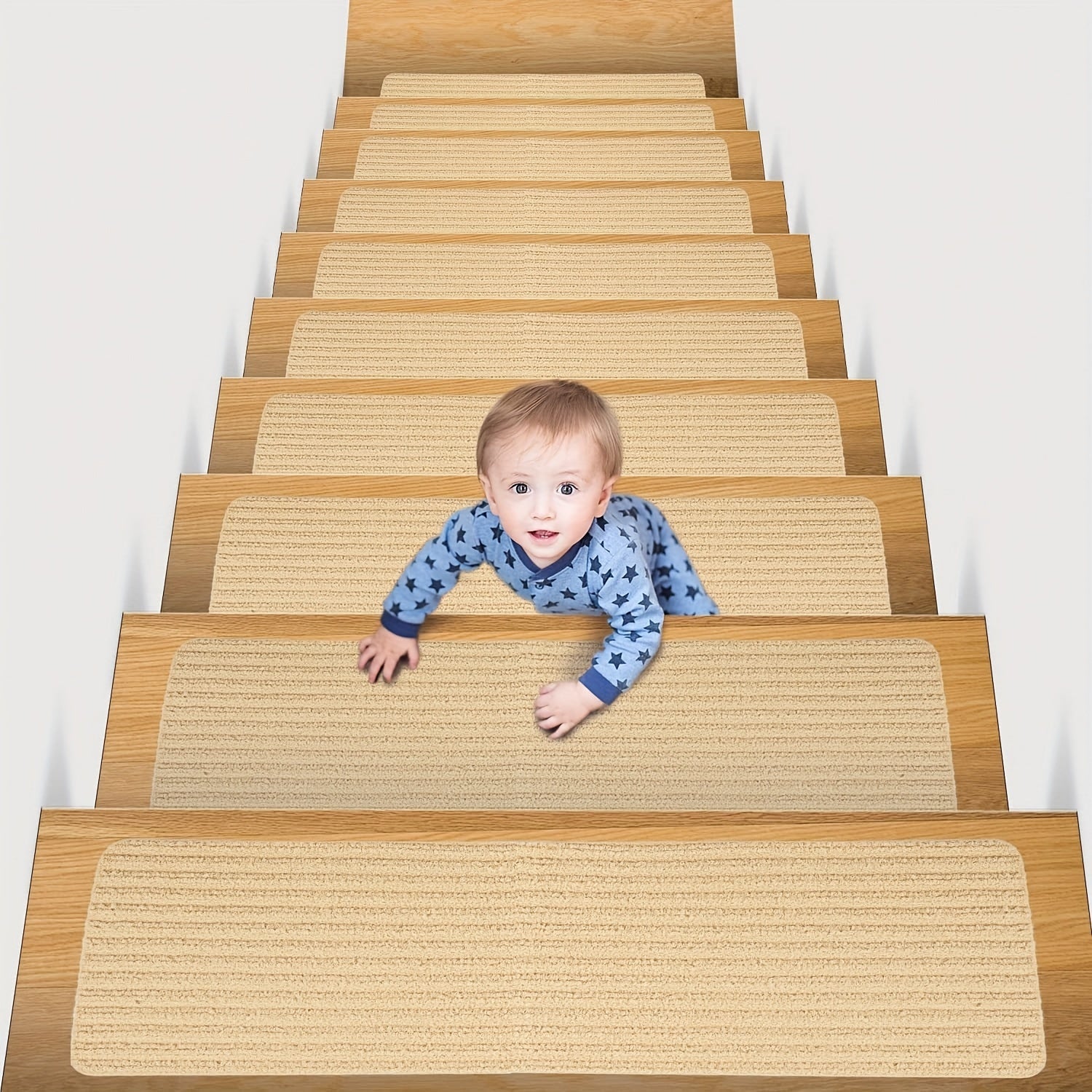 1pc Non Slip Carpet Stair Treads Non Skid Safety Rug Slip Resistant Indoor