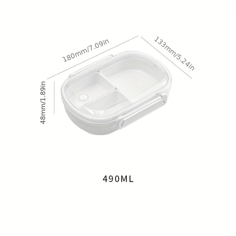 Divided Grid Sealed Bento Box Food Preservation Lunch Box, Camping Picnic Beach