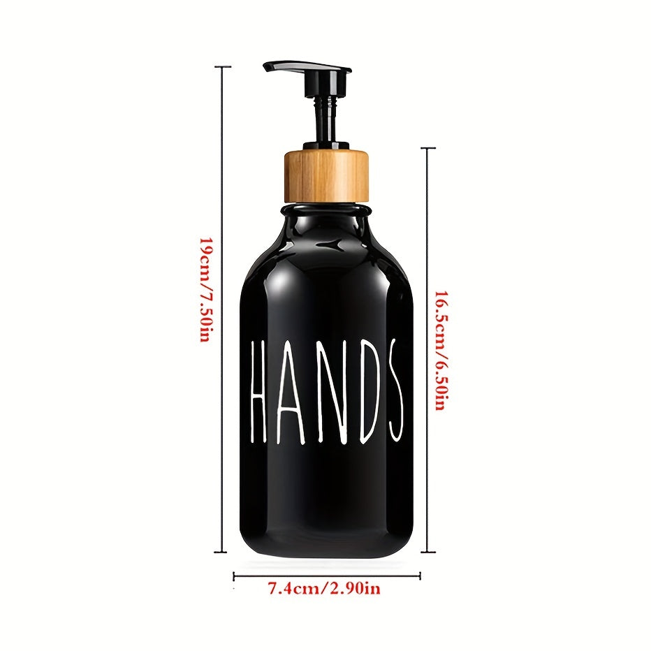 2pcs Refillable Plastic Soap Dispenser Bathroom Kitchen Liquid Storage Container