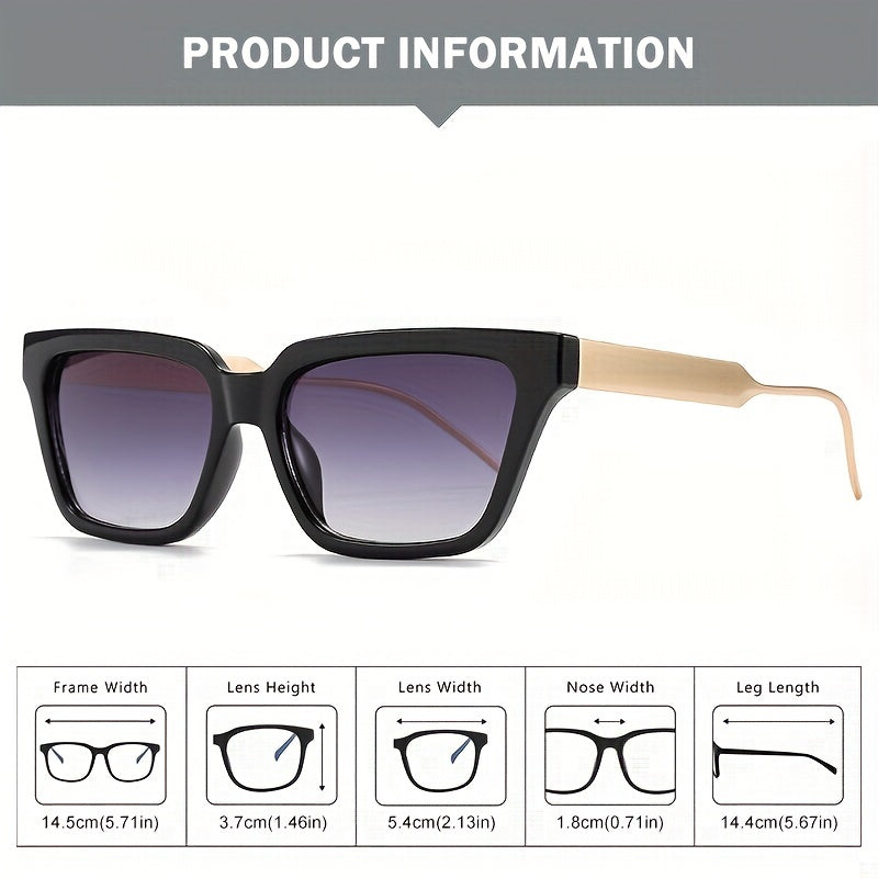 Square Small Frame Metal Sunglasses for Sun Protection Outdoor Sports