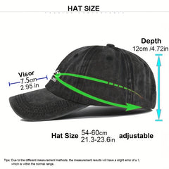 Vintage Small Letter Embroidery Baseball Cap Patch Embroidered Duck Tongue Cap