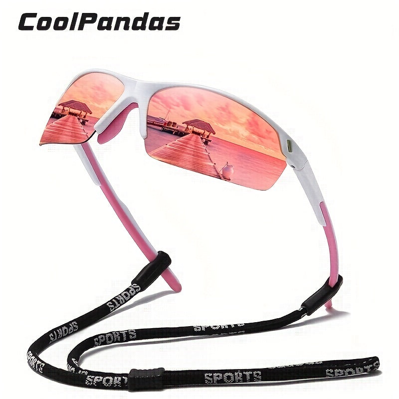 CoolPandas Men's Tr90 Ultralight Sports Polarized Sunglasses