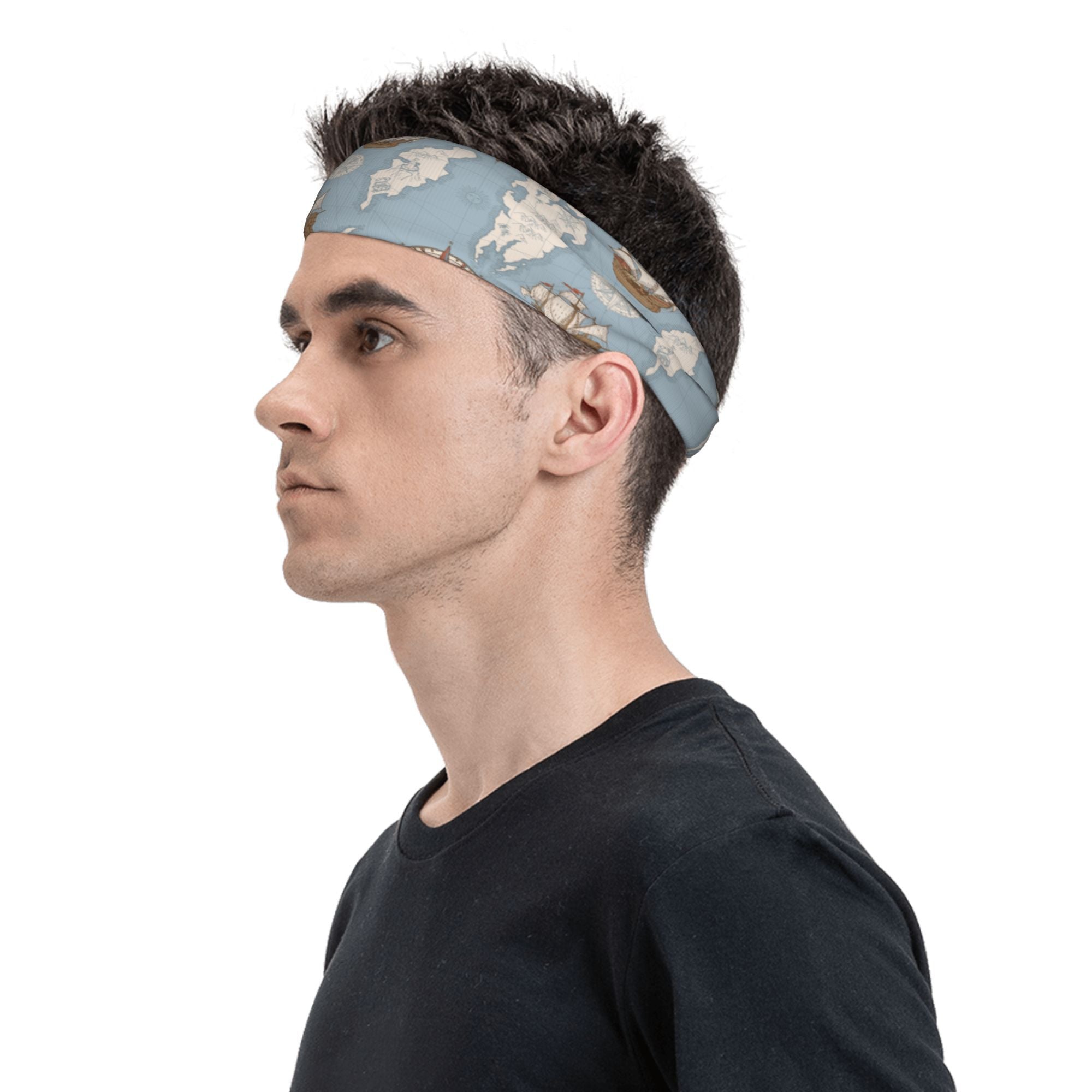 Vintage Nautical Headband for Sports & Casual Wear