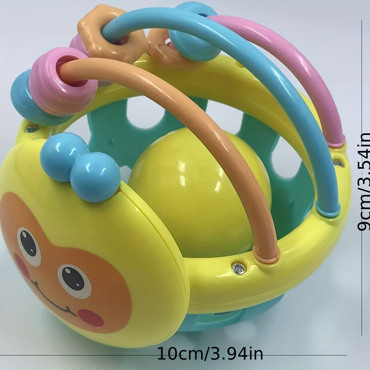 Colorful Baby Bee Soft Rubber Bed Bell Rattle Toy