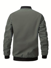 Men's Lightweight Windbreaker Jacket for Spring Fall