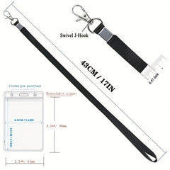 PVC Waterproof Chest Card Sleeve ID Card With Lanyard