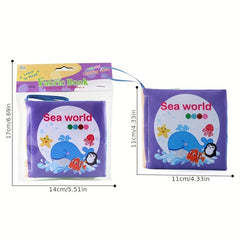 Early Education Baby Cloth Book Animal Traffic Fruit Ocean Tear Resistant Paper