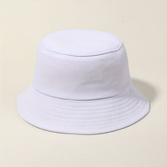 M Embroidery Casual Bucket Hat Fisherman Cap Basin Hats Outdoor Sunscreen