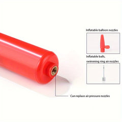 Portable Manual Pump Inflator for Balloons Swimming Rings Balls