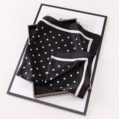 Polka Dot Bandana Silk Neckerchief Scarf Head Wrap Bag Handle Charm