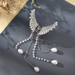 Long Tassel Hair Claw Clips Rhinestone Butterfly Hair Barrettes for Women