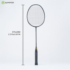 2pcs Alp XHP 100 Carbon Fiber Badminton Racket 6U 72g 30lbs Tension